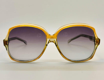 Vintage Emilio Pucci Sunglasses-Amber Gold Gradient Grey Lenses-Nos|Unworn