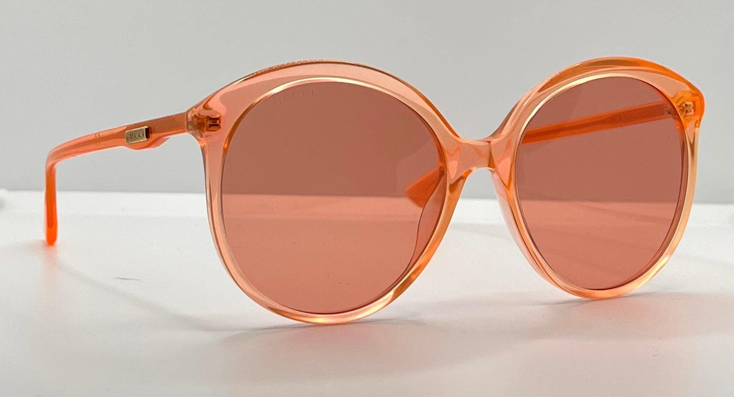 Gucci Gg0257S 006-Neon Pink Round Sunglasses – Full Kit-Deadstock|Unworn – Italy