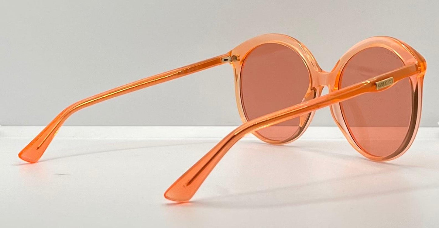 Gucci Gg0257S 006-Neon Pink Round Sunglasses – Full Kit-Deadstock|Unworn – Italy
