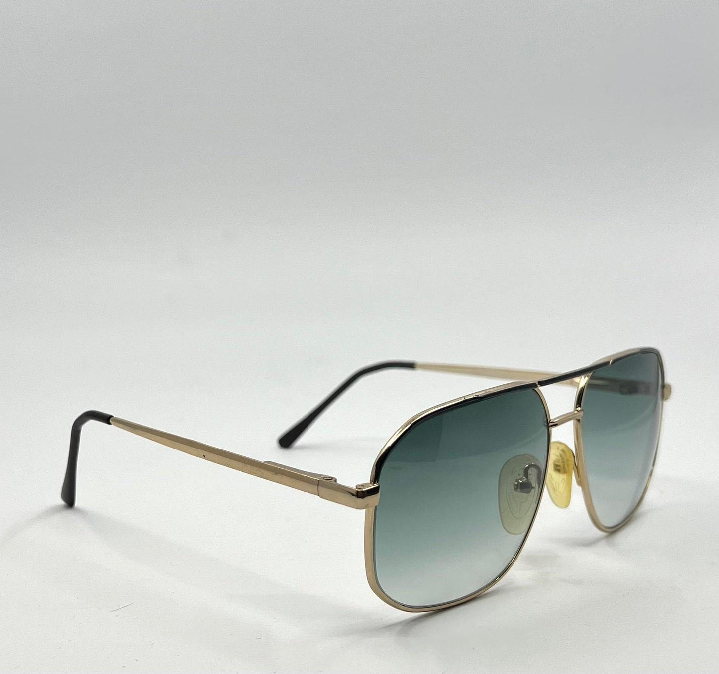Georgio Felini 9788 Aviator Sunglasses W|New Gradient Tinted Custom Lenses-Vintage-Unworn-59Mm-Italy
