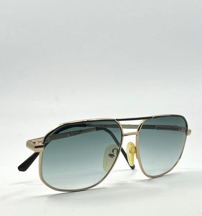 Georgio Felini 9788 Aviator Sunglasses W|New Gradient Tinted Custom Lenses-Vintage-Unworn-59Mm-Italy