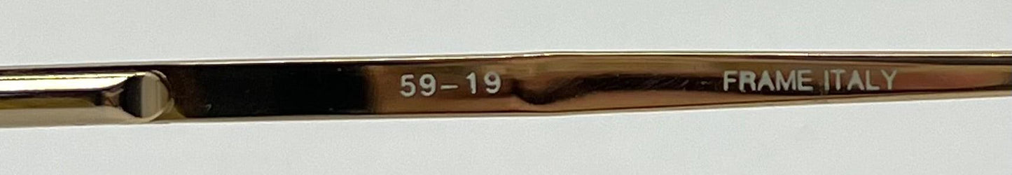 Georgio Felini 9788 Aviator Sunglasses W|New Gradient Tinted Custom Lenses-Vintage-Unworn-59Mm-Italy