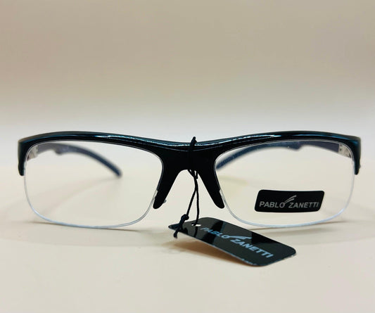 Pablo Zanetti Top Heavy Narrow Frames. Clear Lenses, No Magnification. Affordable Option To Expense Frames! Protective Eywear