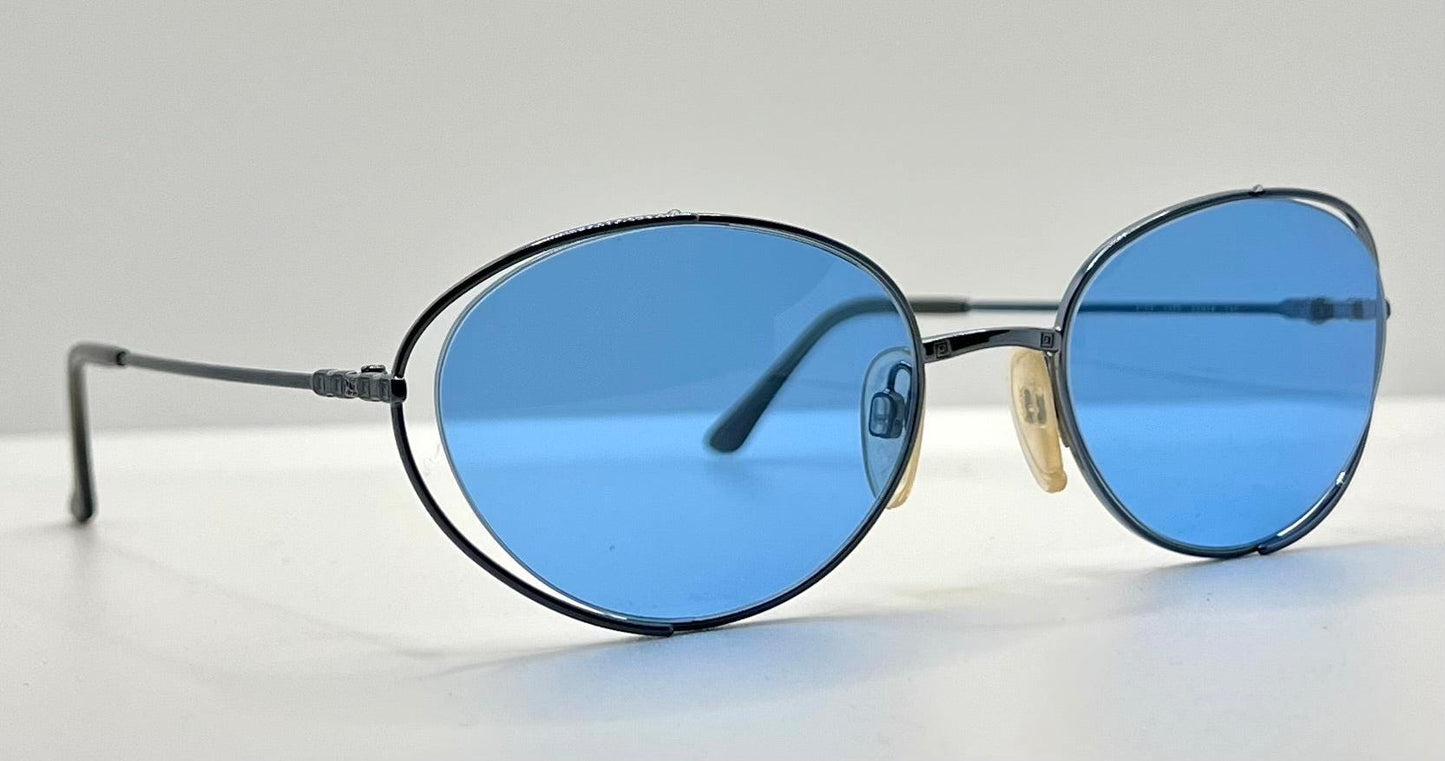 Vintage Yves Saint Laurent 4163 c.Y385 Sunglasses – Deadstock – Made in Italy – Custom Blue Lenses