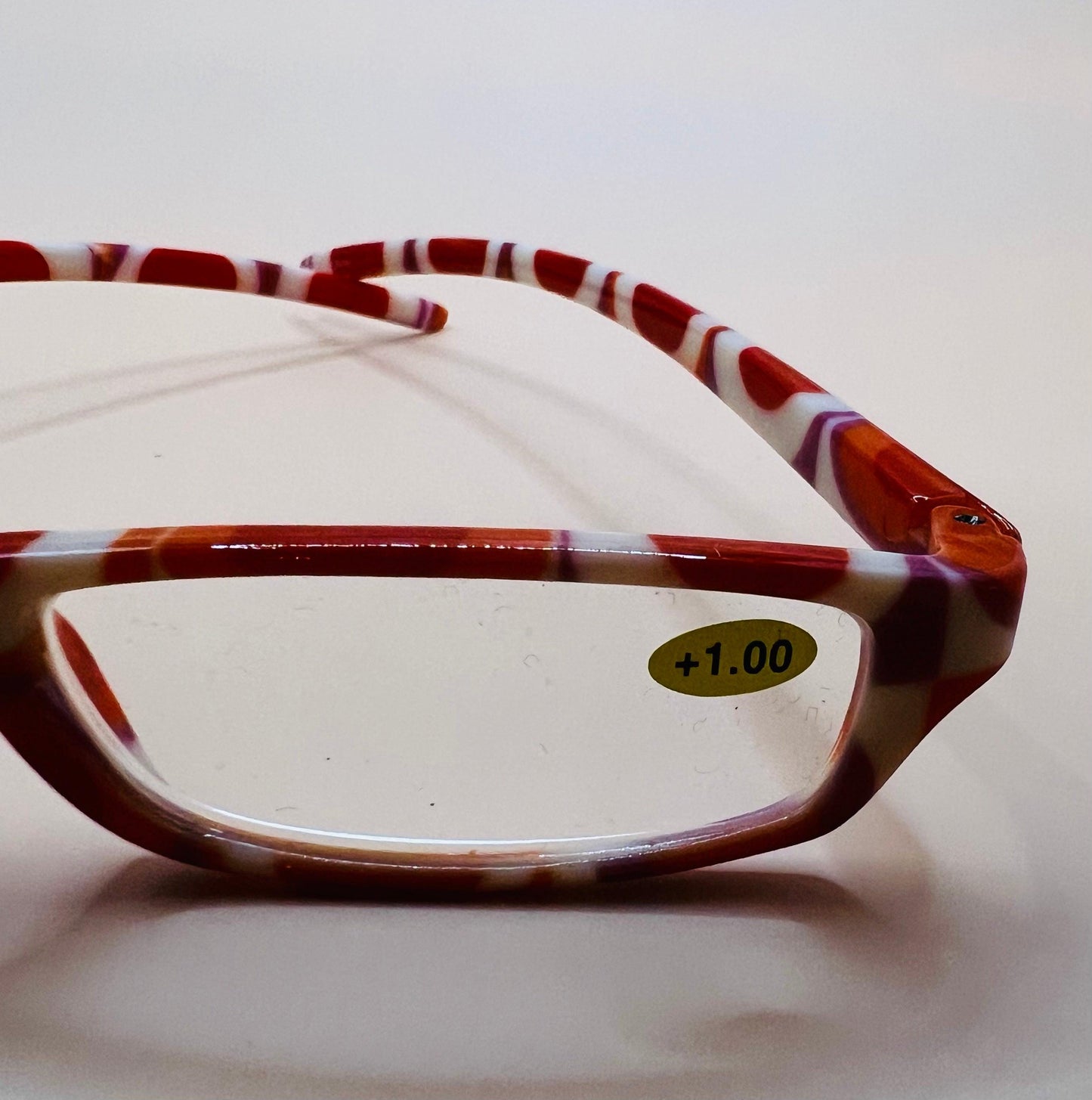 Brand New Geometric Narrow Readers. Features Multi-Color Design With Matching Case