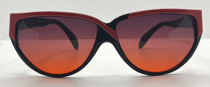 Sanford Hutton Vintage Sunglasses-Cs 57 Rb Red|Black W|New, Custom Gradient Lenses-Usa