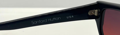 Sanford Hutton Vintage Sunglasses-Cs 57 Rb Red|Black W|New, Custom Gradient Lenses-Usa