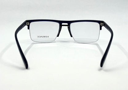 Versace 3269 5125 Blue Semi Rimless Eyeglasses 55mm -Italy-Deadstock|Unworn
