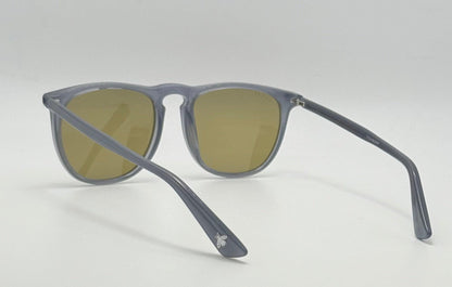 Brand New Gucci Gg0120S 005 Grey Acetate Sunglasses Bee Motif Temple-Full Kit