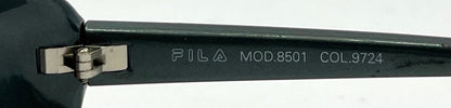 Fila 8501 Vintage Sunglasses-Made In Italy By De Rigo-Y2K Oval Wraparound-Col.9724