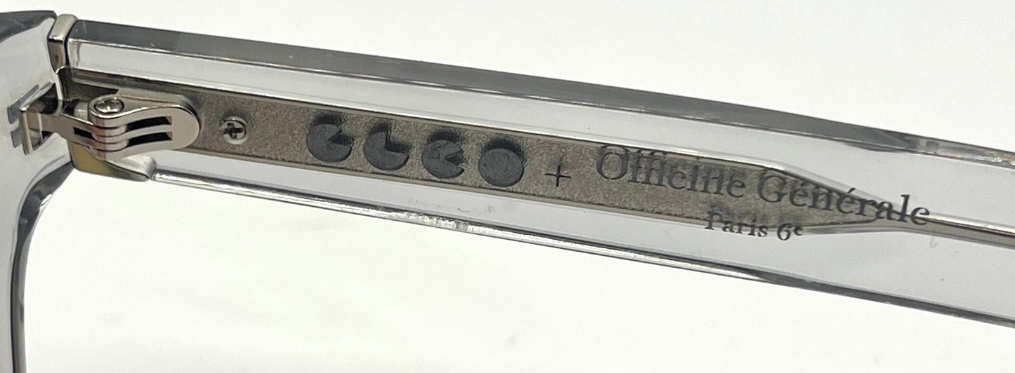 Garrett Leight X Officine Générale Ogx Crystal W|New, Custom Gradient Lenses