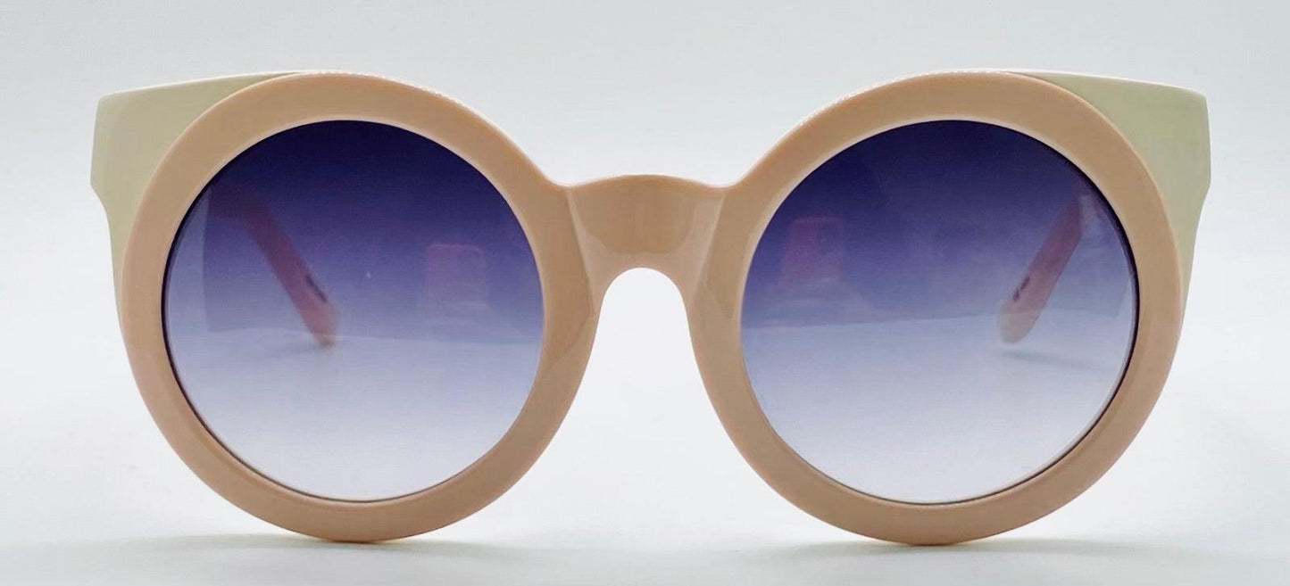 Unworn Nos Agent Provocateur “Adore Me” (Ap|65|2) Cream Sunglasses - Made In Japan, Rare Find