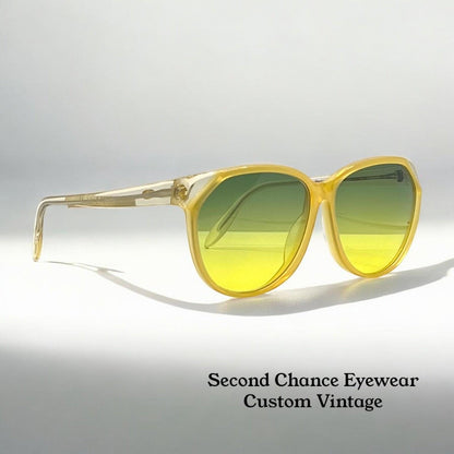 Rodenstock 7011 D Vintage Sunglasses-Transparent Yellow Frame w|New, Custom Lenses