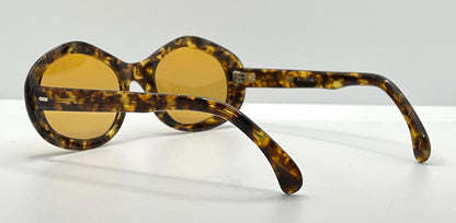 Amanda 5 1|4 Vintage Sunglasses W|New, Custom Solid Amber Day|Night Lenses-France
