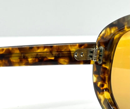 Amanda 5 1|4 Vintage Sunglasses W|New, Custom Solid Amber Day|Night Lenses-France