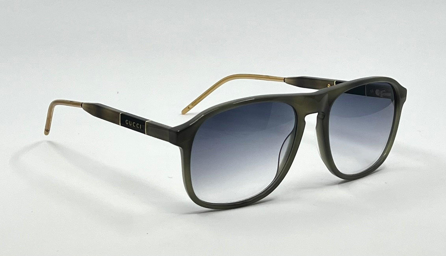 Gucci Gg0844S 003 Sunglasses Green Havana|Gold-Custom Gradient Lenses – Full Kit