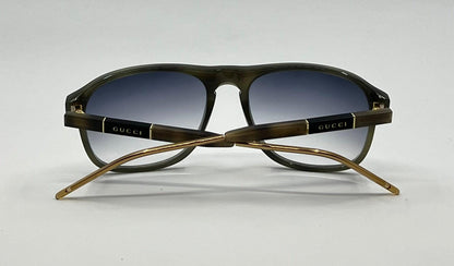 Gucci Gg0844S 003 Sunglasses Green Havana|Gold-Custom Gradient Lenses – Full Kit