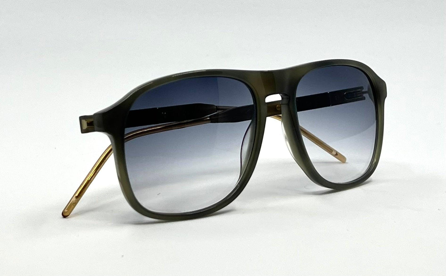 Gucci Gg0844S 003 Sunglasses Green Havana|Gold-Custom Gradient Lenses – Full Kit