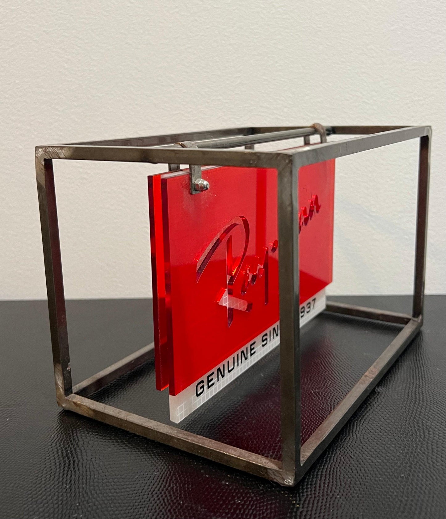 Ray-Ban “Genuine Since1937” Double Sided Metal|Plexi Counter Display-Authentic