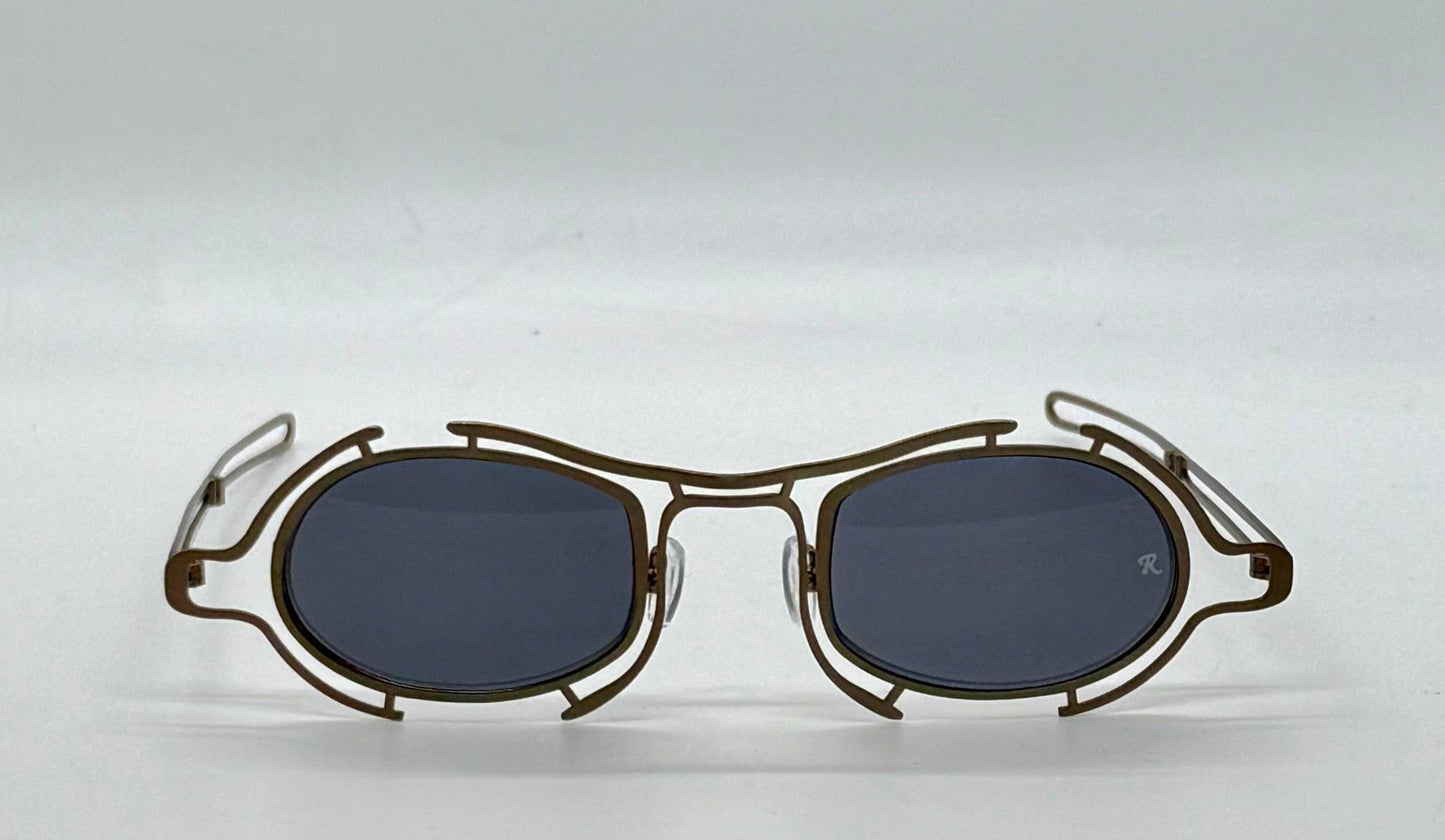Raf Simons × Linda Farrow Raf13-C1 Bronze Sunglasses – Rare Collaboration