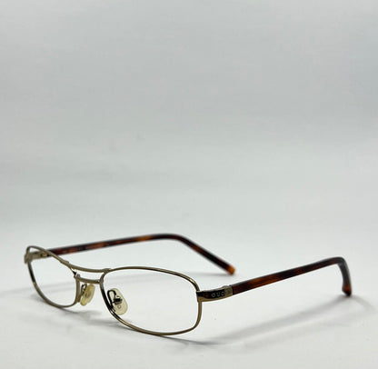 Gucci Gg1681 840 Vintage Deadstock Eyeglass Frame Gold Tortoise 135 Italy