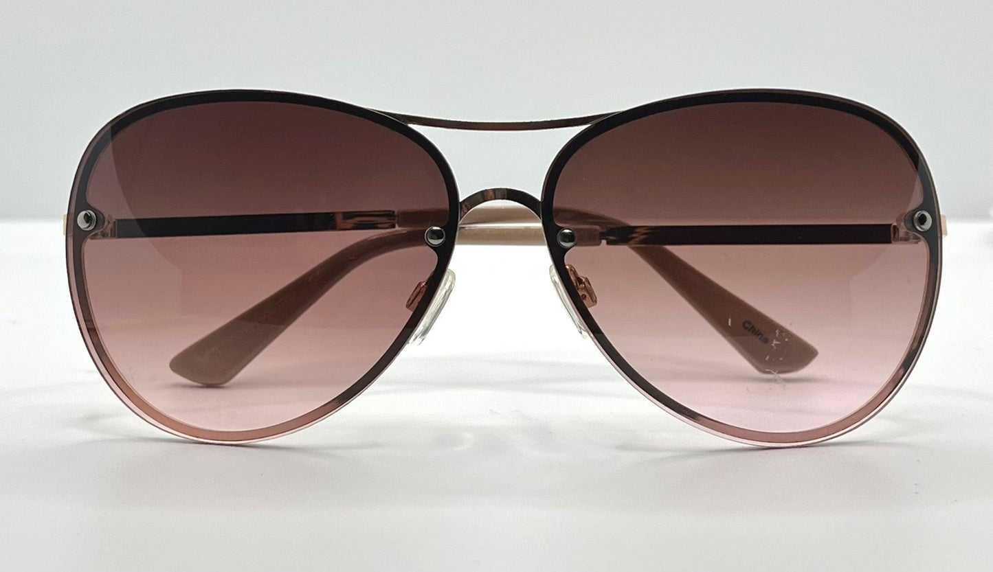 Tahari Th651 Gldnd – Hhth 0226-R - Gold|Nude Aviator W|Gradient Lenses- Pre-Owned-Like New