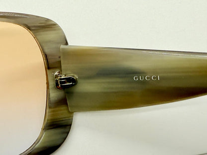 Gucci Gg 2932|S Vintage Sunglasses – Horn Effect With Gold Logo Plaque (60-15-125)