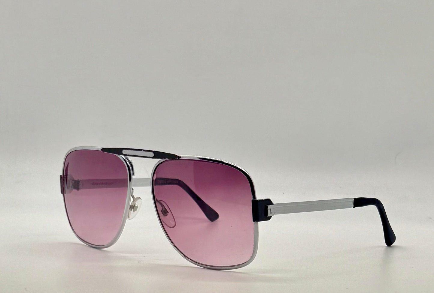 Ted Lapidus 101 Aviator Vintage Sunglasses – Deadstock France – Raised Bridge Design