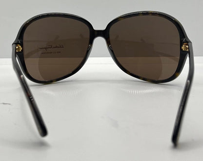 Salvatore Ferragamo 2178 102|73 Tortoise Brown 63Mm Sunglasses Italy Nos