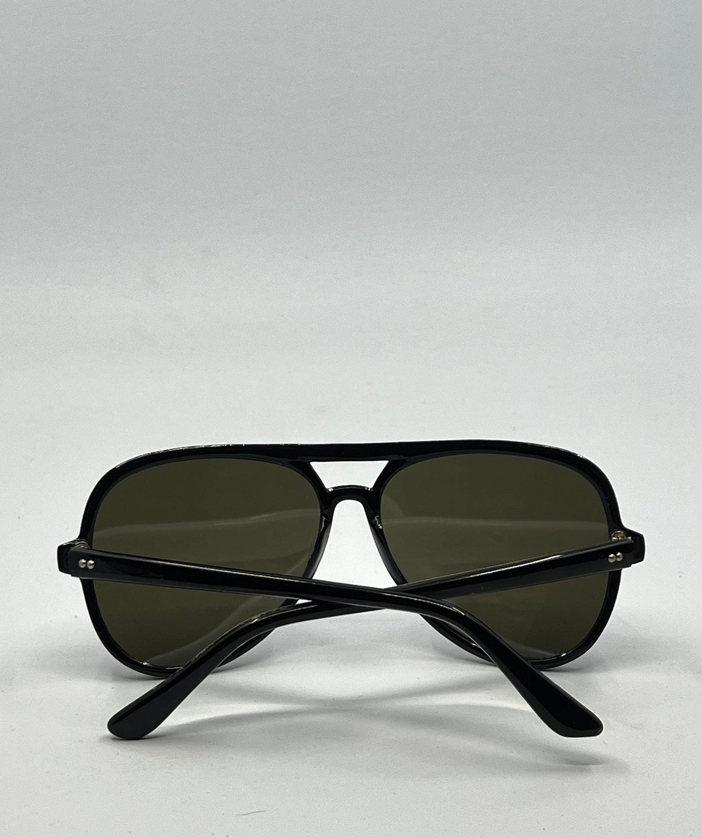 Vintage Japanese Aviator Sunglasses – Amb. Japan – Deadstock – Blue Mirror Tint