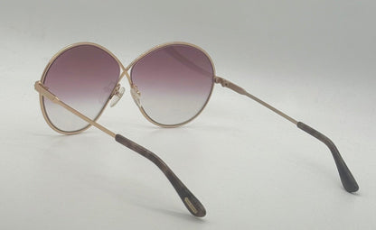 Tom Ford Raina-02 Tf564 28Z Oversized Mirrored Sunglasses-Discontinued, Made In Italy