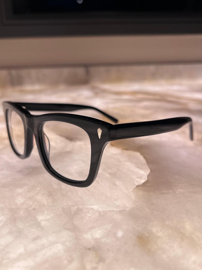 Bellagio Eyewear-Solid Black Wayfarer Model: Yc-21164 C1 | Size 49-22-148 | Brand New