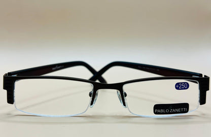 Pablo Zanetti Brow Shaped, Top Heavy, Readers. Sturdy and Practical.