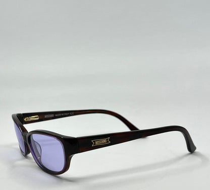 Moschino Mo096-04 Vintage Sunglasses W|New Solid Purple Custom Tinted Lenses-Full Kit-Italy