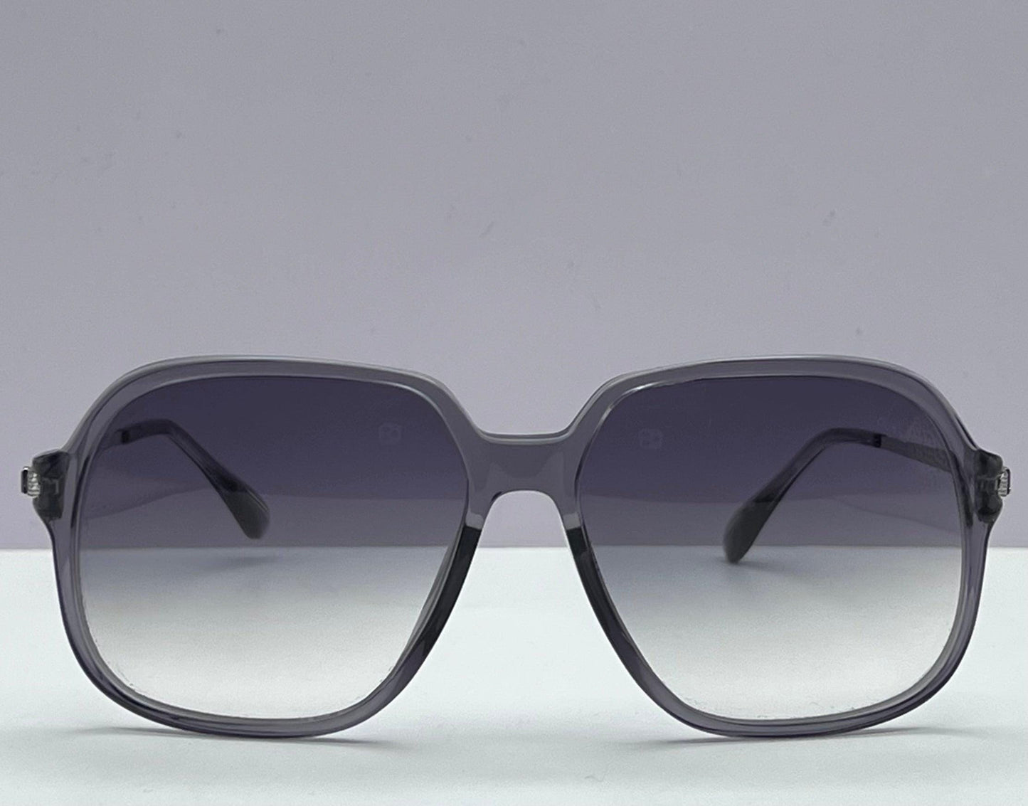 Dunhill Sdh130 09Mb-Transparent Grey Frame-Gradient Grey Lenses-100% Authentic
