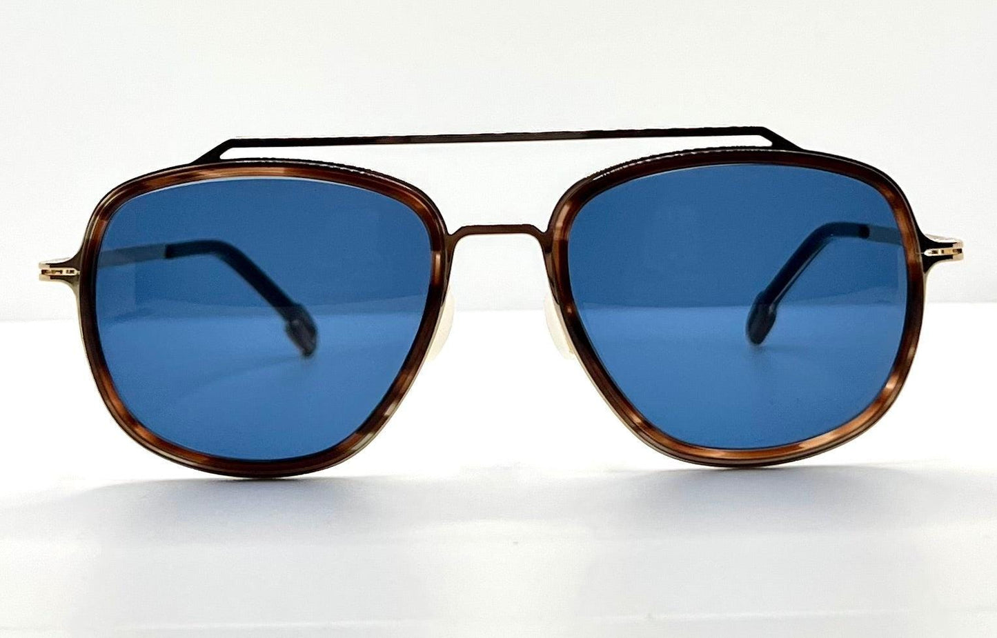 Odette Lunettes “Trenт” C308 W|New, Custom Blue Lenses-55Mm-New|Unworn