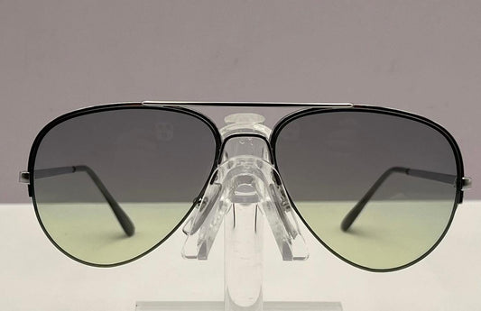 Vintage Half-Rim Metal Frame With Brand New Berko’S Designs Custom Gradient Lenses