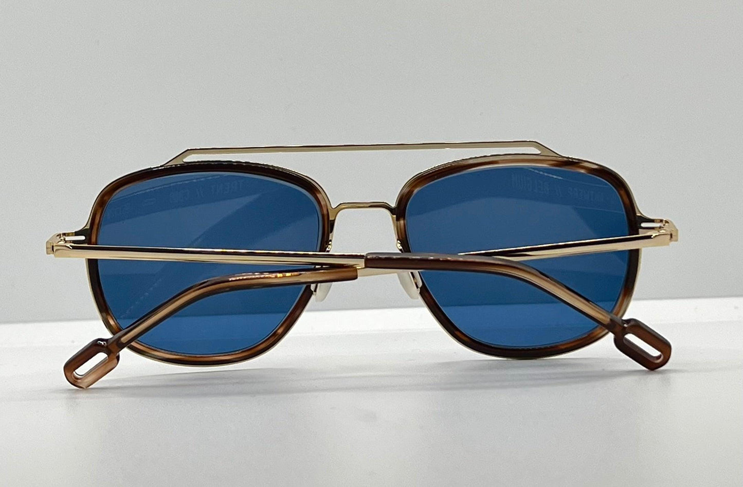Odette Lunettes “Trenт” C308 W|New, Custom Blue Lenses-55Mm-New|Unworn