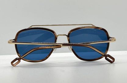 Odette Lunettes “Trenт” C308 W|New, Custom Blue Lenses-55Mm-New|Unworn