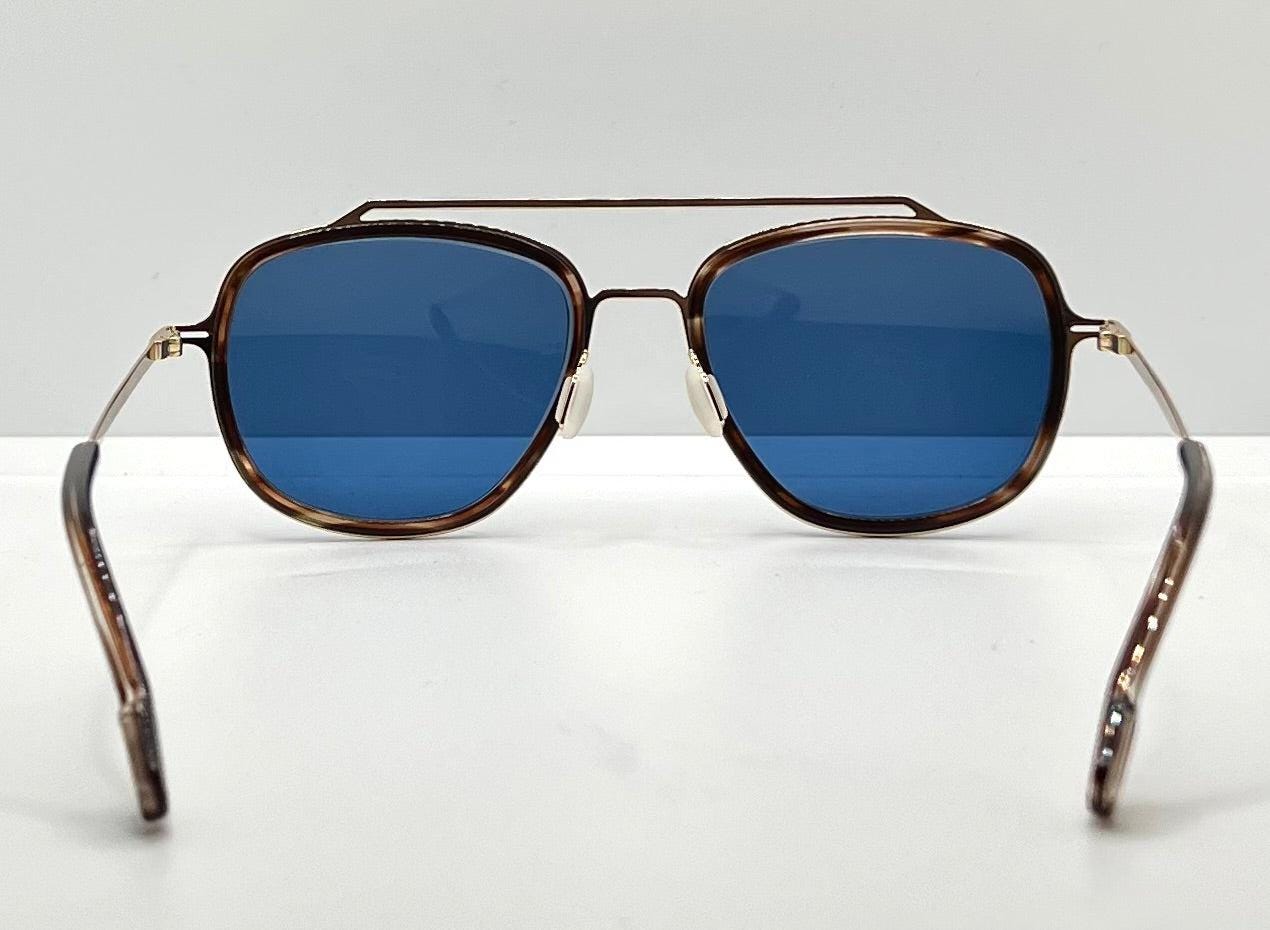 Odette Lunettes “Trenт” C308 W|New, Custom Blue Lenses-55Mm-New|Unworn