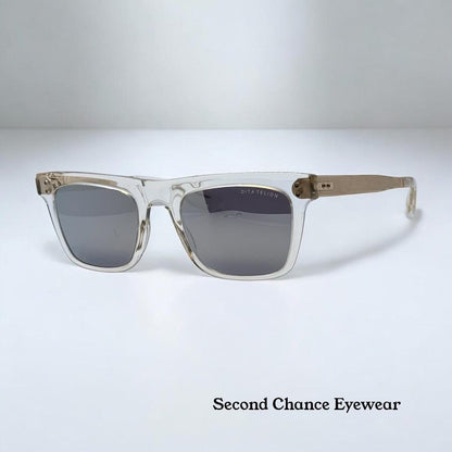 Dita Telion Clear Gold – Rare Handcrafted Japan Acetate & Titanium Sunglasses 51Mm