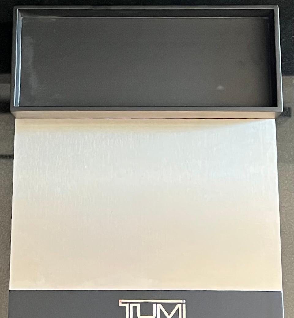 Tumi Multi-Use Retail Display Case: Brand  New. Color Black & Gun Metal Silver