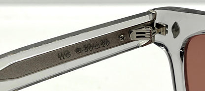 Garrett Leight X Officine Générale Ogx Crystal W|New, Solid Rose Custom Tinted Lenses