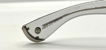 Garrett Leight X Officine Générale Ogx Crystal W|New, Solid Rose Custom Tinted Lenses