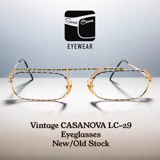 Casanova Lc-29 C01 - New|Old Stock Vintage Eyeglasses-Made In Italy