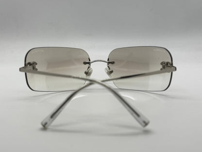 Chanel 4017-D Silver Rimless Sunglasses Swarovski Cc Logo Deadstock