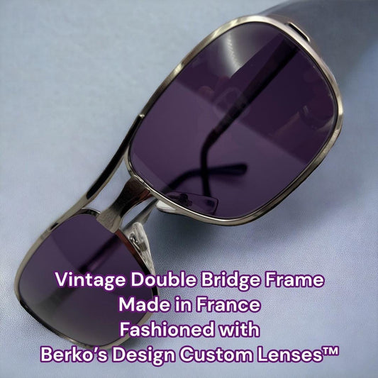 Vintage Deadstock|Double-Bridge Frames-With Brand New Berko'S Designs Custom Lenses 56-20Mm