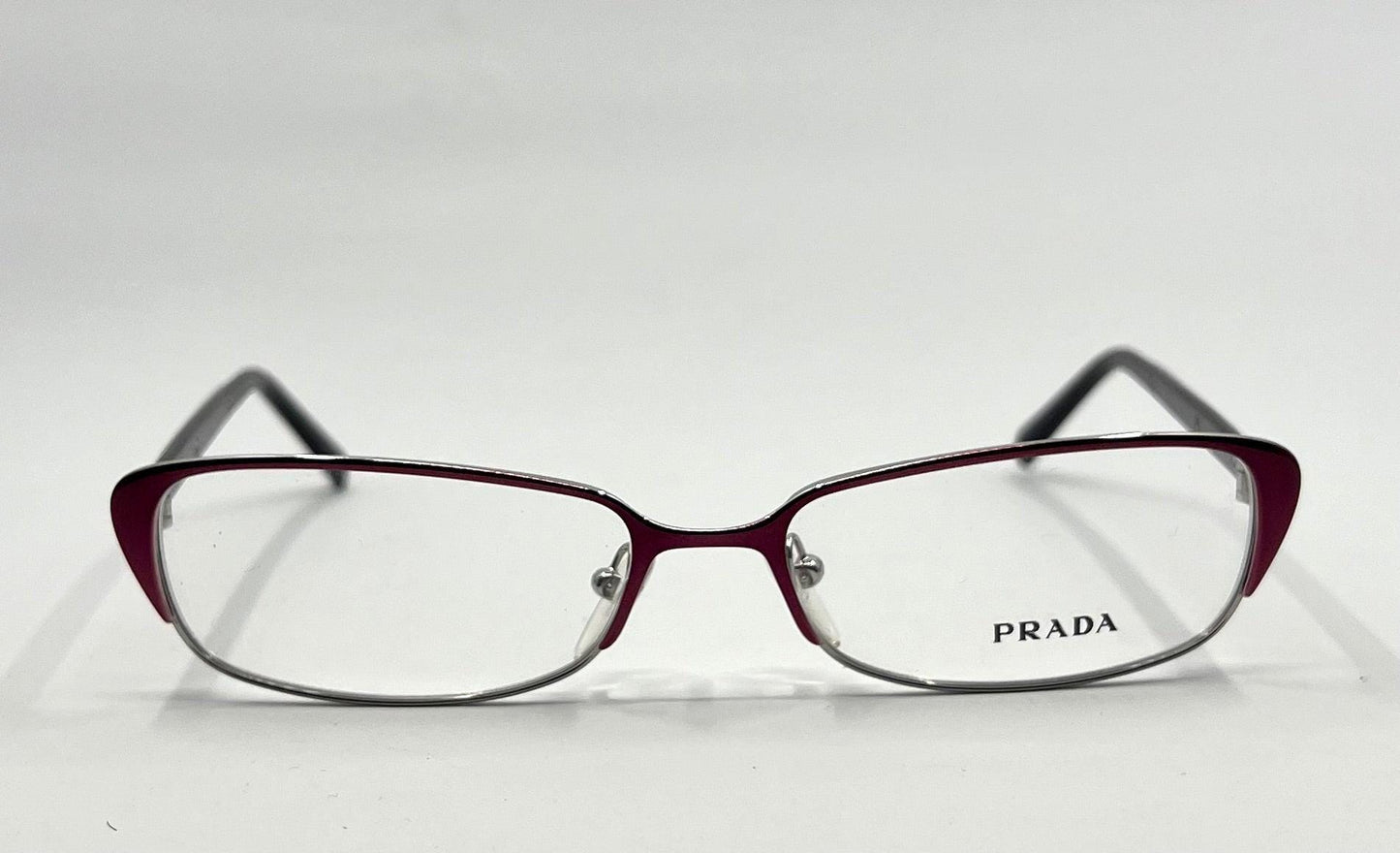 Prada Vpr 5-O Optical Frame – Italian Made – Size 54-16-135 – Burgundy