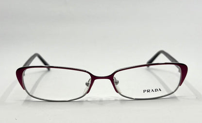 Prada Vpr 5-O Optical Frame – Italian Made – Size 54-16-135 – Burgundy