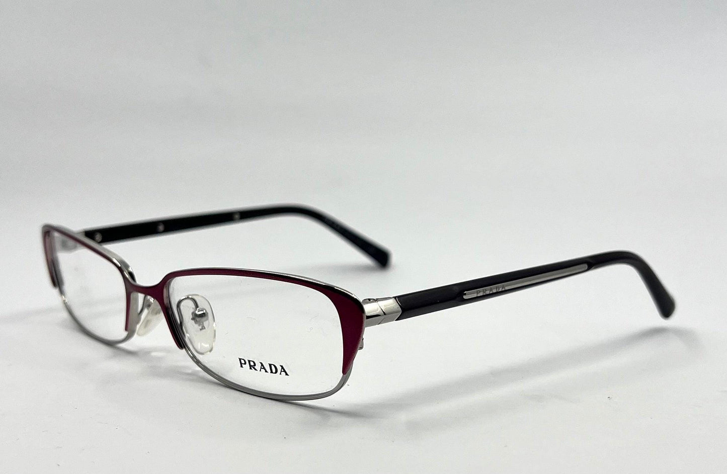 Prada Vpr 5-O Optical Frame – Italian Made – Size 54-16-135 – Burgundy